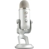 image:imageLogitech Creators Blue Yeti USB Microphone for PC Mac Gaming Recording Streaming Podcasting Studio and Computer Condenser Mic with Blue VOCE effects 4 Pickup Patterns Plug and Play  BlackoutSilver