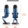 image:imageLogitech Creators Blue Yeti USB Microphone for PC Mac Gaming Recording Streaming Podcasting Studio and Computer Condenser Mic with Blue VOCE effects 4 Pickup Patterns Plug and Play  BlackoutMidnight Blue