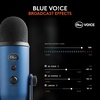 image:imageLogitech Creators Blue Yeti USB Microphone for PC Mac Gaming Recording Streaming Podcasting Studio and Computer Condenser Mic with Blue VOCE effects 4 Pickup Patterns Plug and Play  BlackoutMidnight Blue